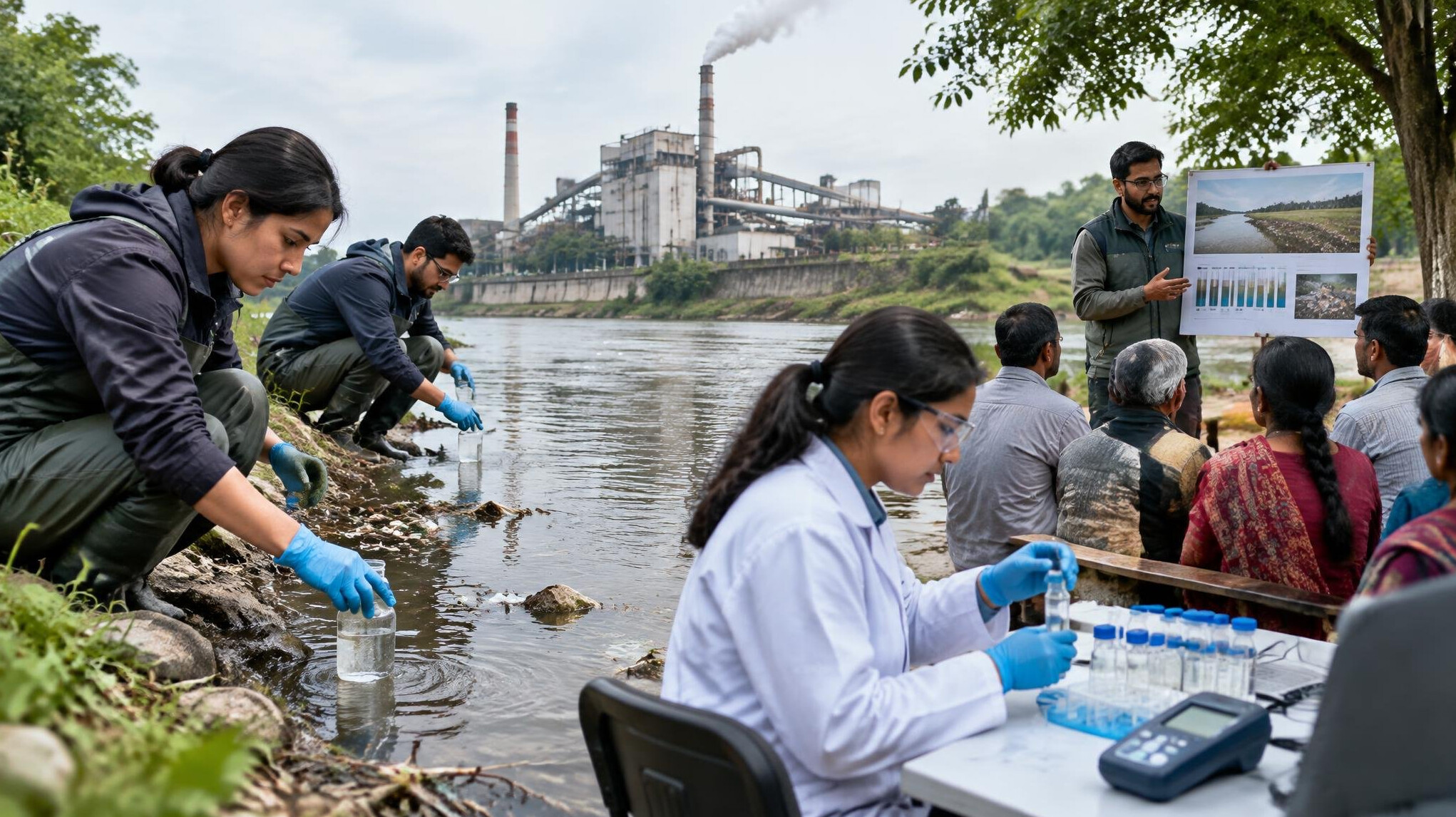 river pollution investigation